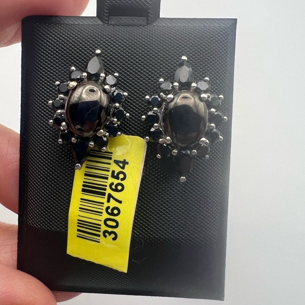 Sterling silver 925 black studs